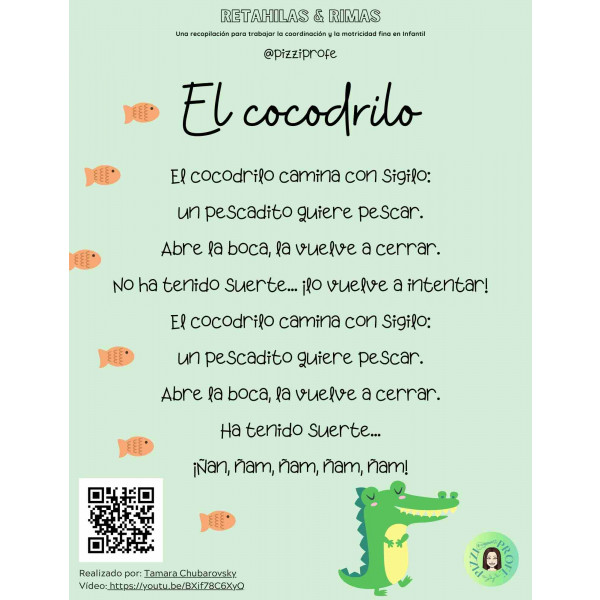 Retahílas y juegos de dedos para la motricidad fina en Infantil by @pizziprofe