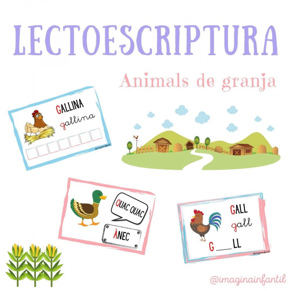 Lectoescriptura - Animals de granja