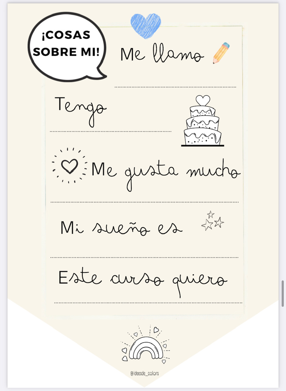 BANDEROLAS COSAS SOBRE MI