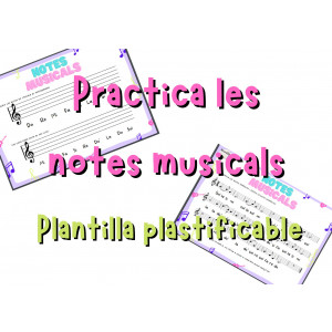 Fitxes notes musicals @musicalitza