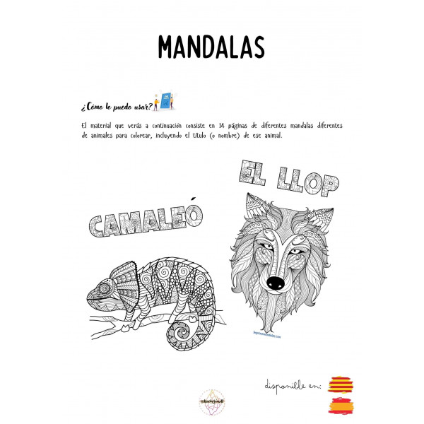 Mandalas/Mandales animals/es