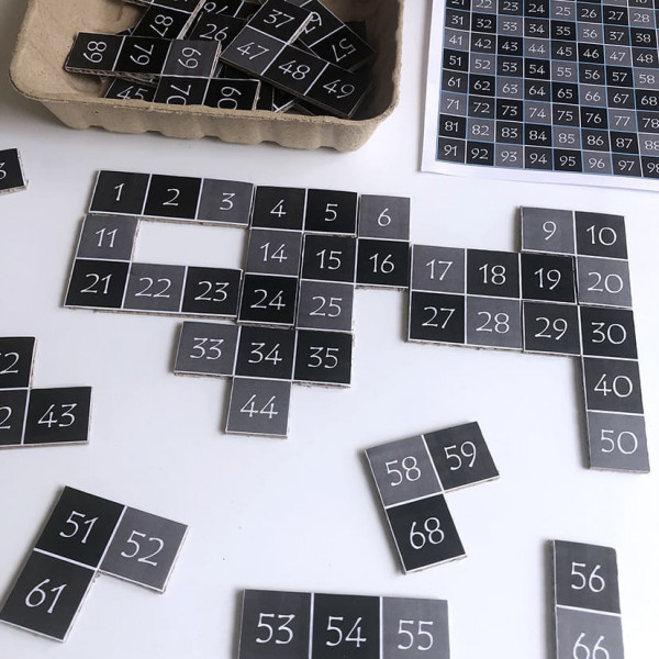 PUZLE NUMÉRICO DEL 1 AL 100