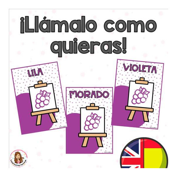 Carteles Colores. Decoración del aula.