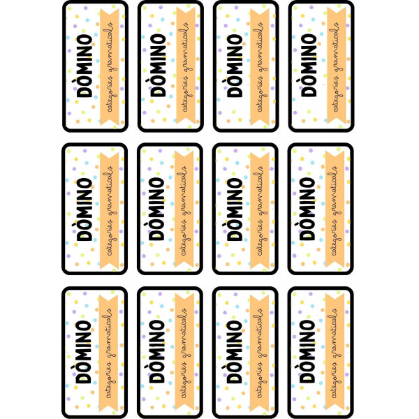 Dòmino categories gramaticals