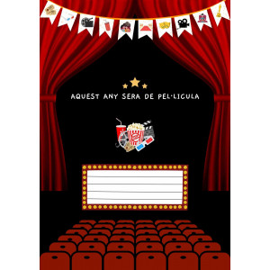 Banderola "Aquest any serà de pel·lícula" (decoració aula)