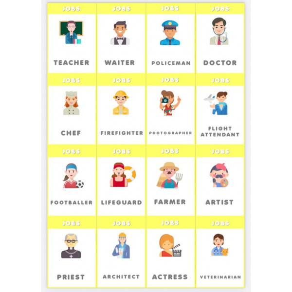 MINI-FLASHCARD PARA JUGAR AL PICTIONARY