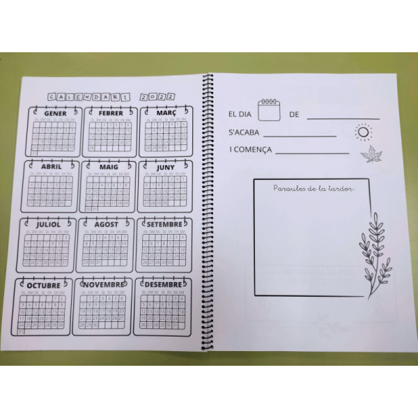 LLIBRE DEL CALENDARI PER A PRINCIPIANTS CURS 23/24
