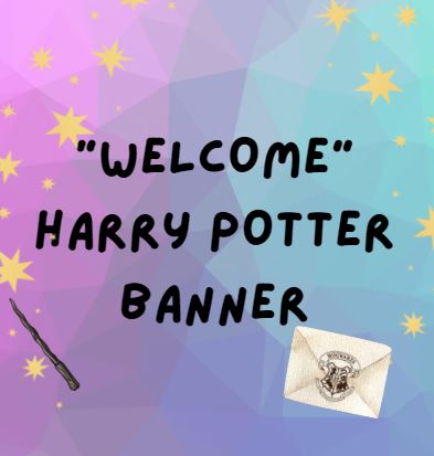 Banderines "Welcome" Harry Potter