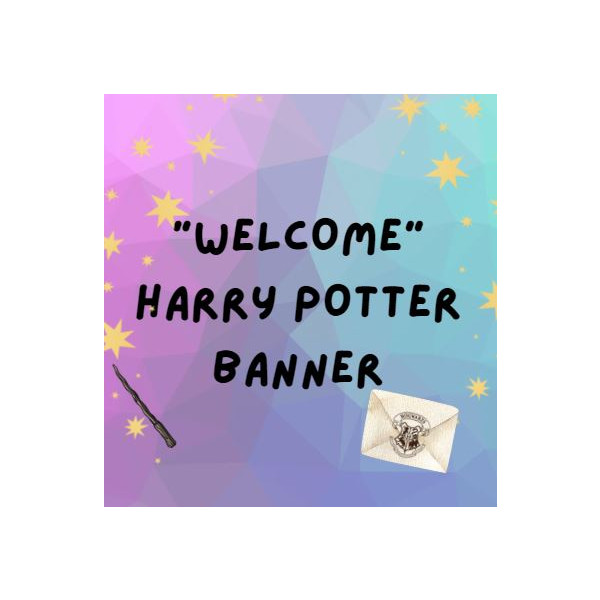 Banderines "Welcome" Harry Potter