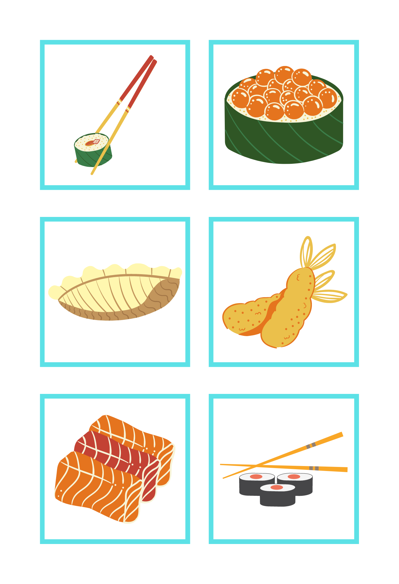 Memory de sushi