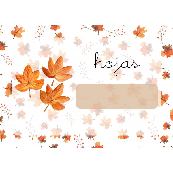 libro del otoño - ligada