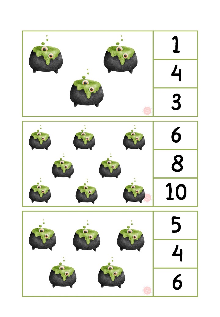 NÚMERO-CANTIDAD HALLOWEEN