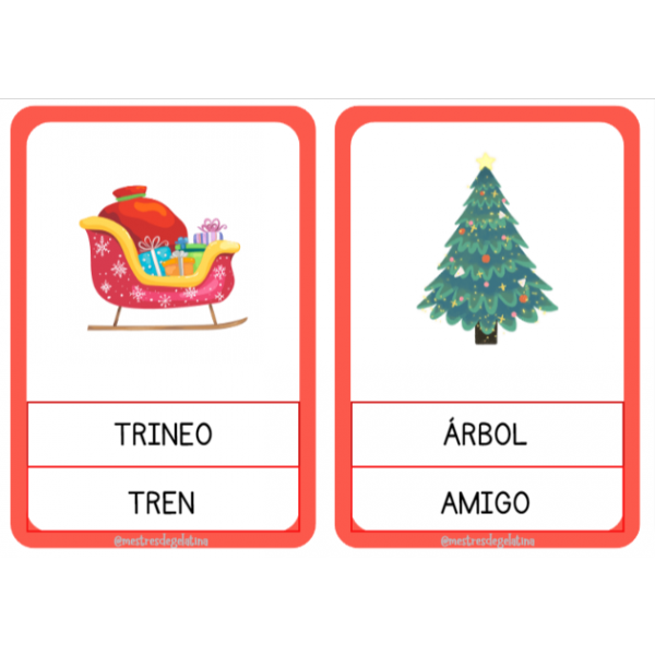 Dosier de lectoescritura de Navidad