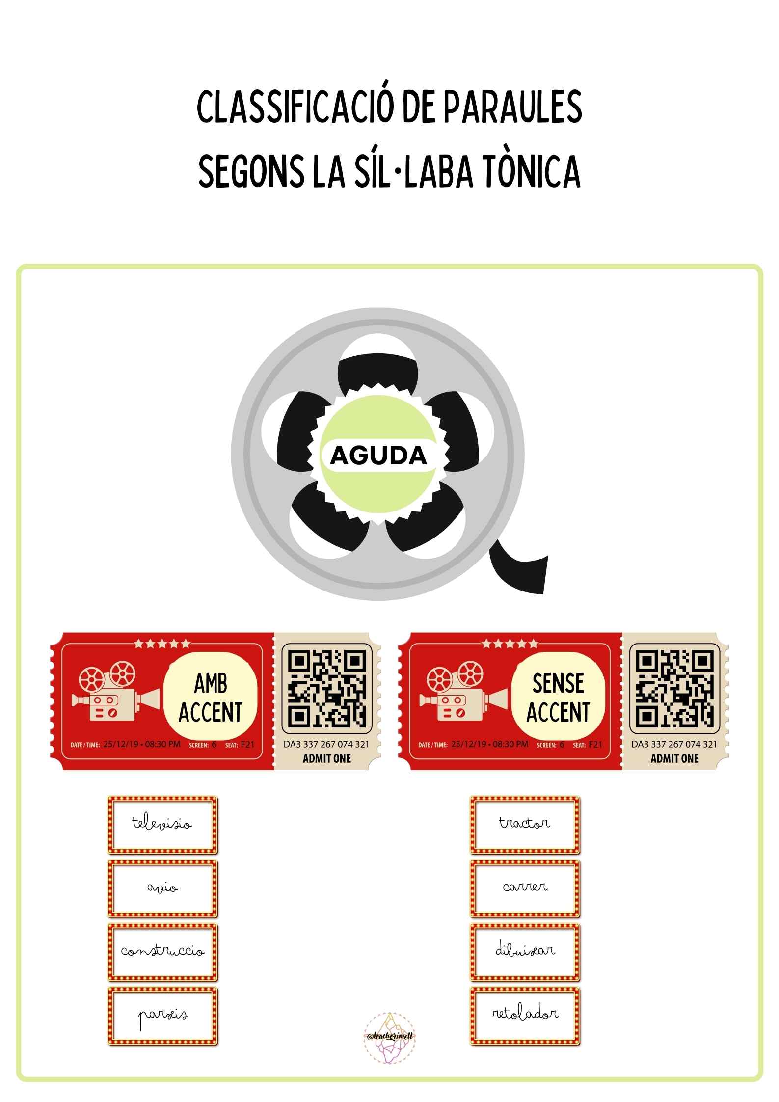 Paraules agudes, planes i esdrúixoles