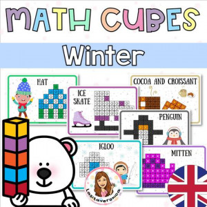 Construimos con policubos en INVIERNO/ Winter Mathlink Cubes Designs. English