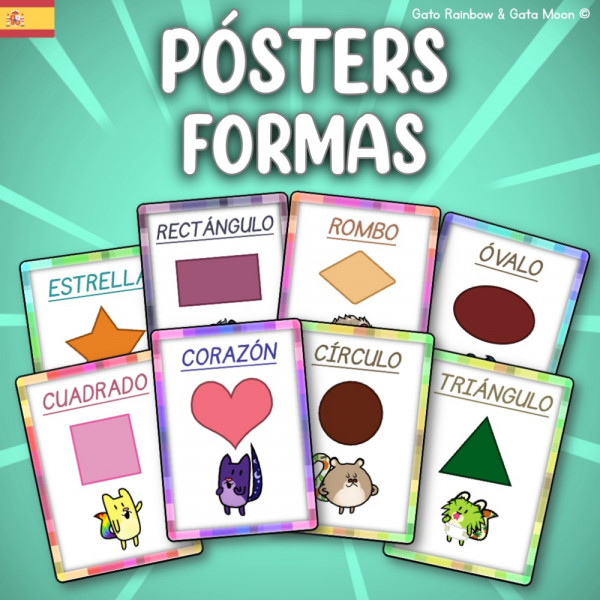 POSTERS de las FORMAS / Flash cards