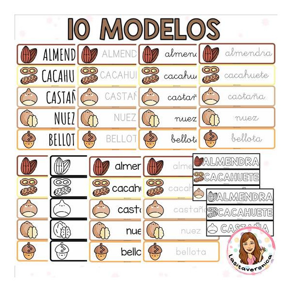 Vocabulario otoño / Autumn Vocabulary. Fall. September. Spanish