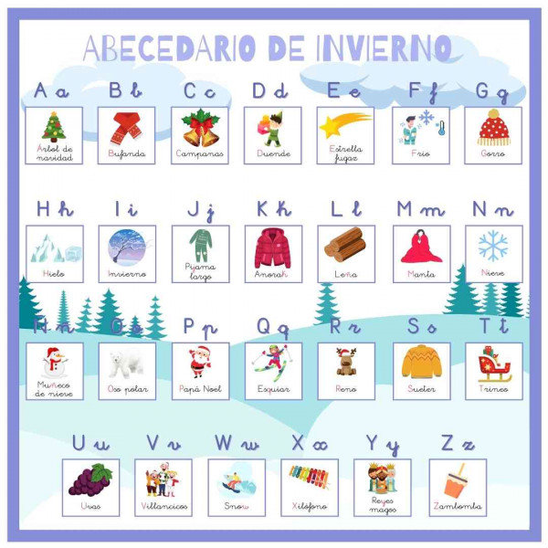 Abecedario de invierno