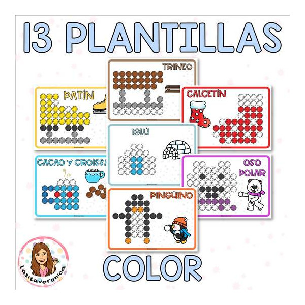 Pompones en Invierno / Winter Pom Poms. Español