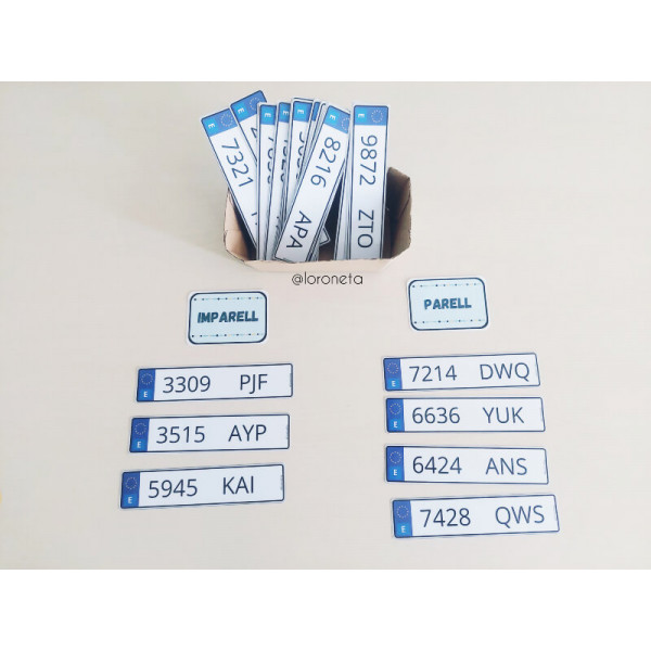 Matrícules matemàtiques