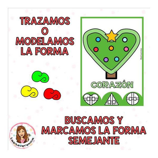 Plastilina formas Navidad. Christmas tree Playdough. Shapes. December. Spanish