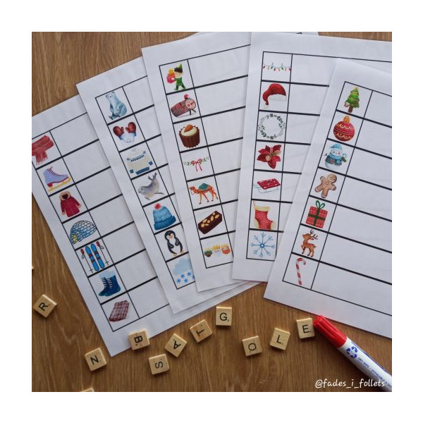 VOCABULARI NADAL-HIVERN:CONFEGIR-RESSEGUIR-ESCRIURE