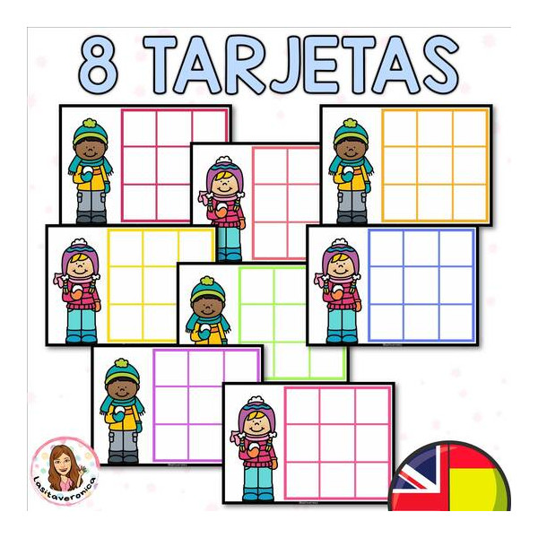 Orientación espacial invierno. January. Math centers / Spatial Concepts Winter