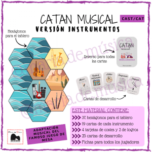 CATAN MUSICAL instrumentos, CATALÀ i CASTELLANO