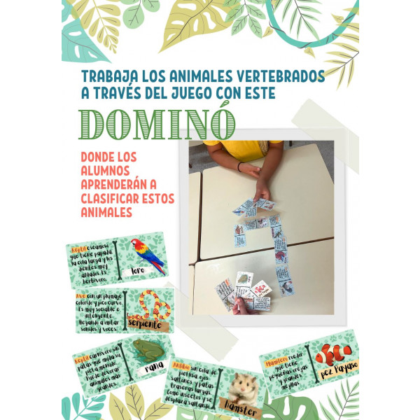 Dominó animales vertebrados