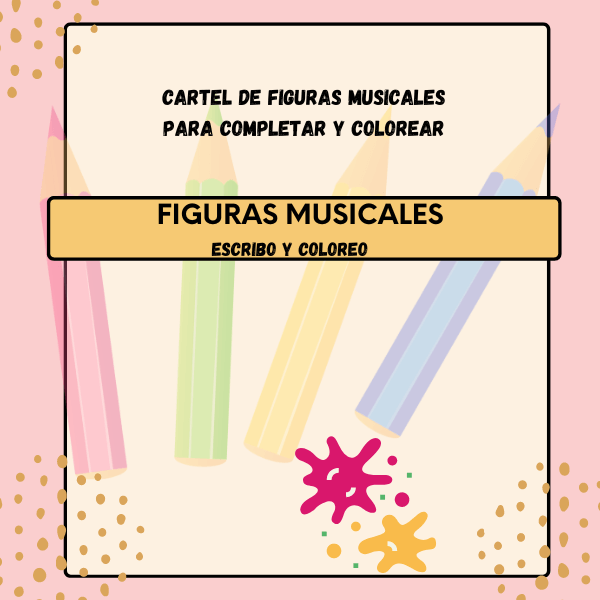 FICHA COLOREAR FIGURAS MUSICALES