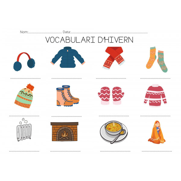 VOCABULARI DE L'HIVERN