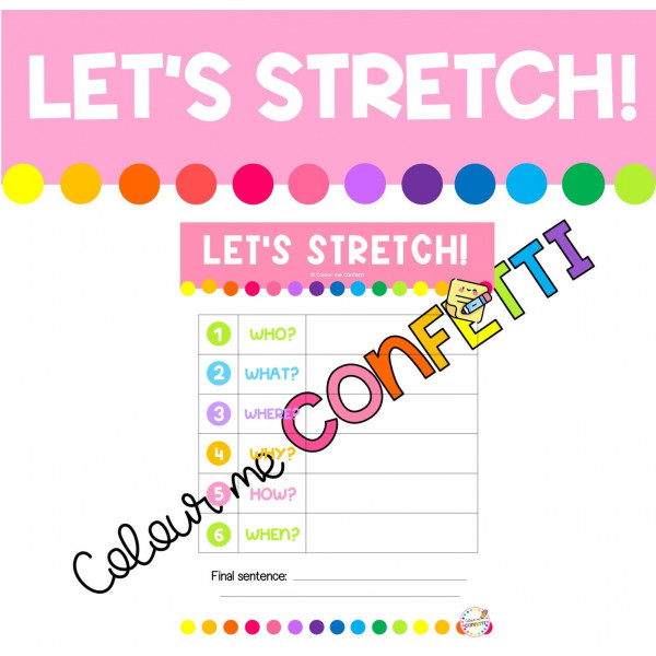 Let's stretch! - Writing activity