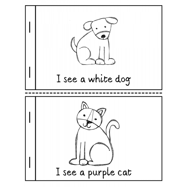 Brown bear mini-book