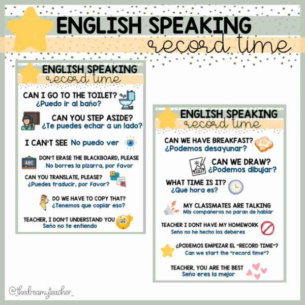 English Speaking Record time