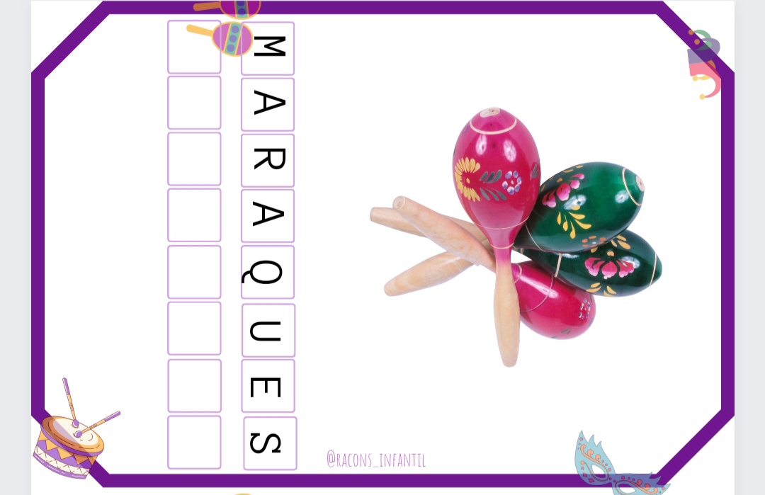 Copia les paraules Carnaval