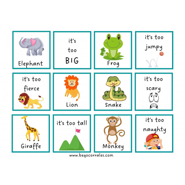 Dear Zoo memory game