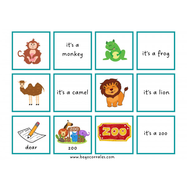 Dear Zoo memory game