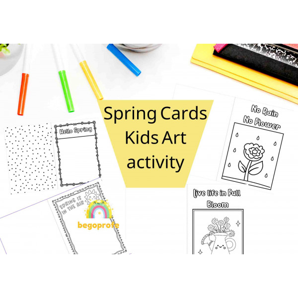 Tarjetas plegables primavera - Foldable spring cards