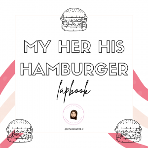 My/His/Her Hamburger Lapbook - Inglés