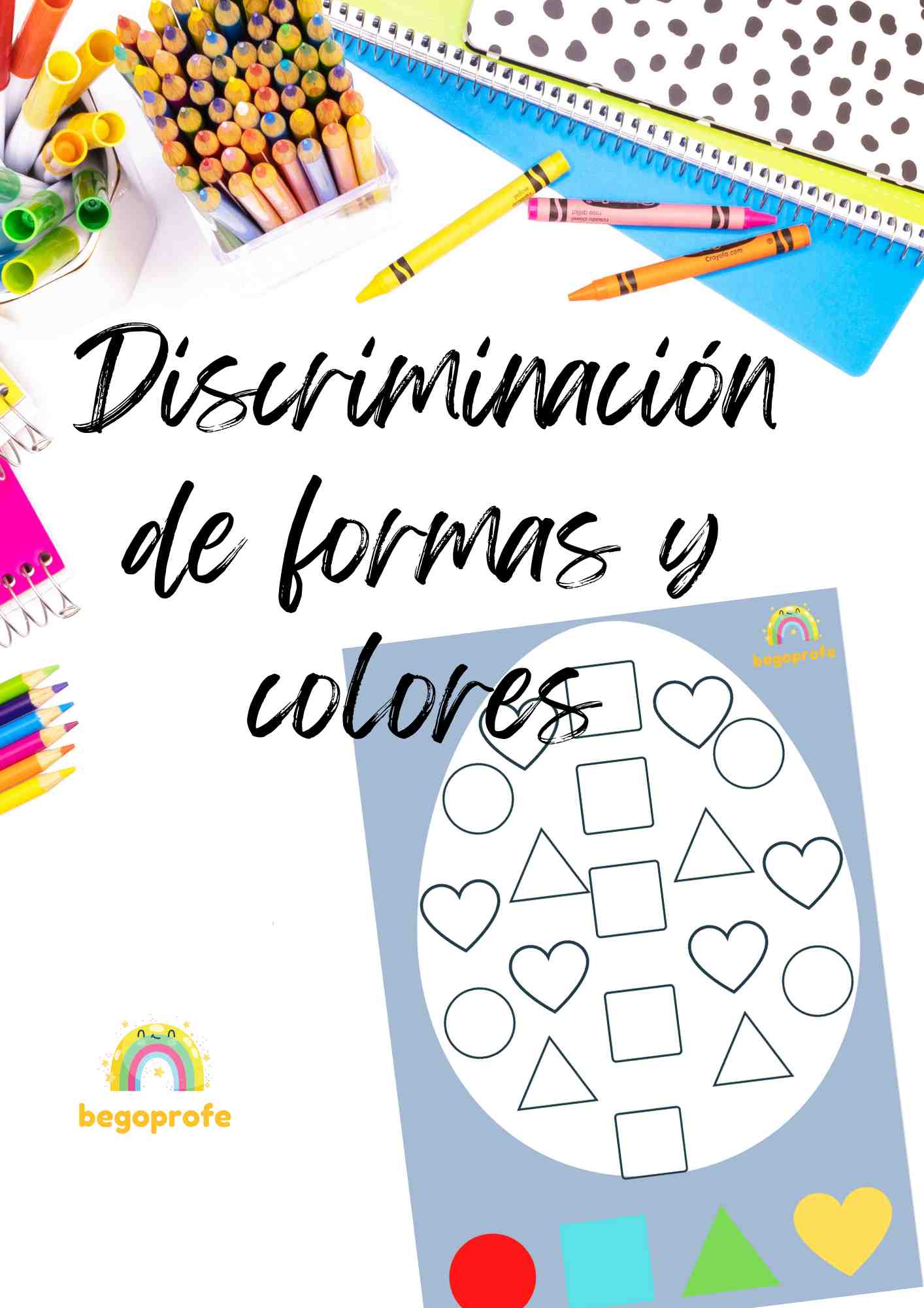 Pascua discriminación de formas y colores - Easter shapes and colors