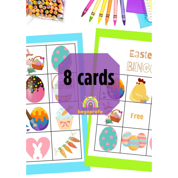 Easter bingo game - Bingo de Pascua