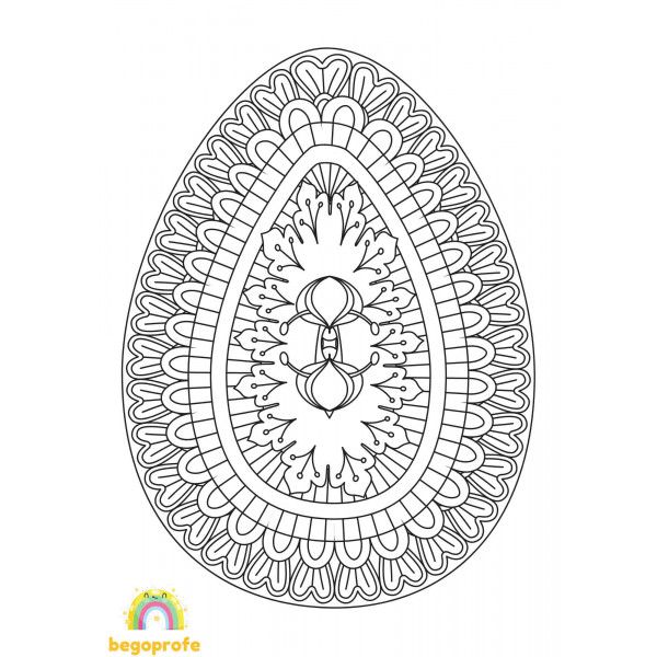 Easter egg mandalas - Mandalas huevo de Pascua