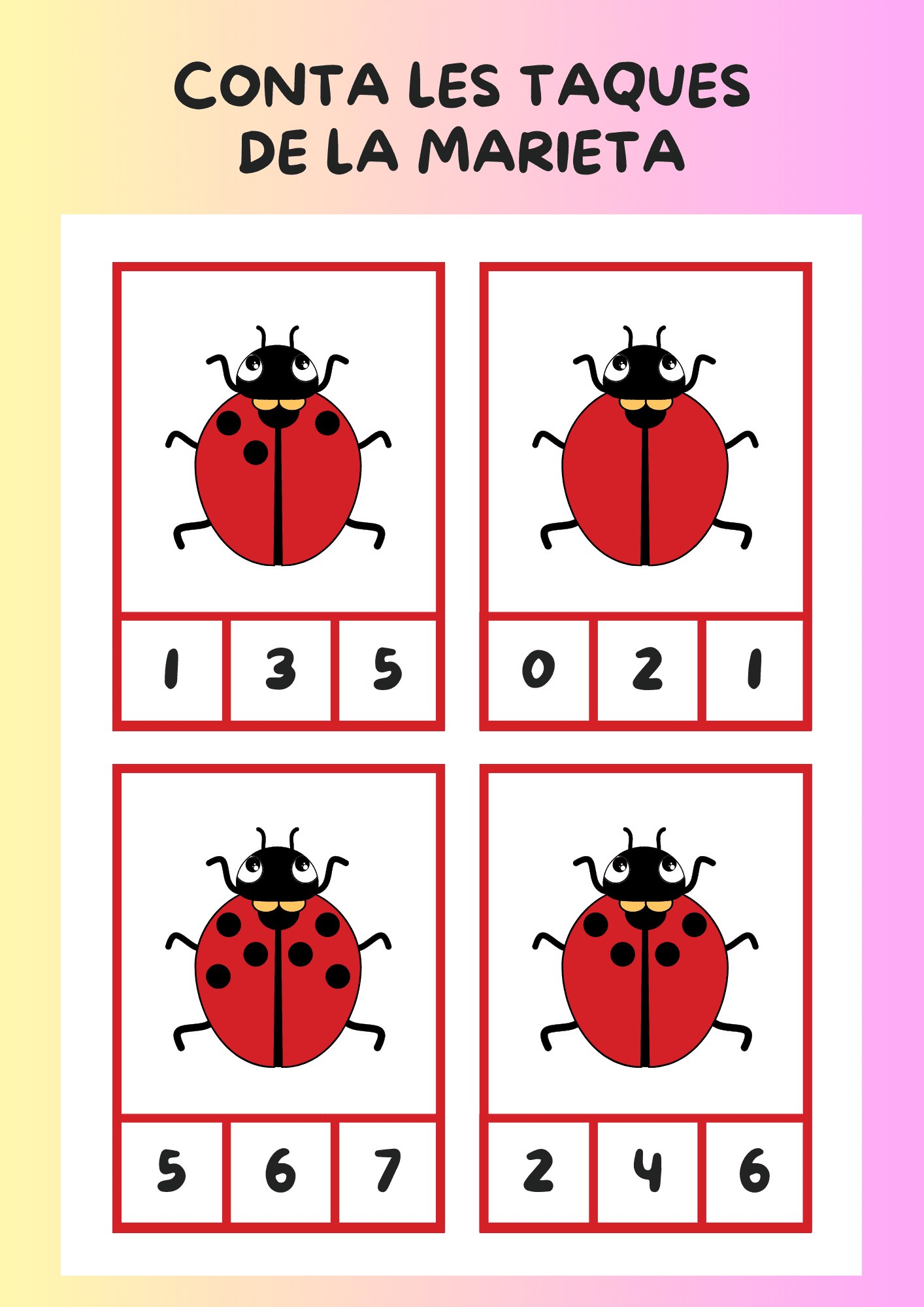 Les taques de la marieta