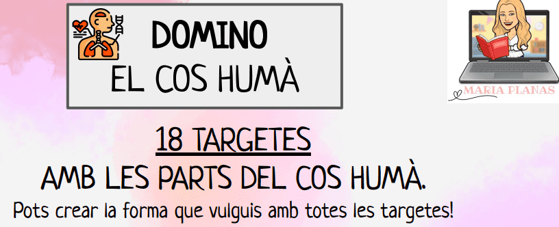 DOMINÓ LES PARTS DEL COS HUMÀ