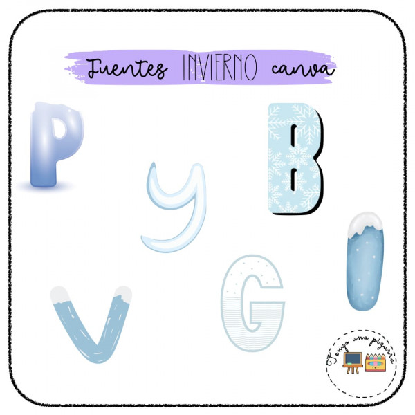 Fuentes Canva invierno