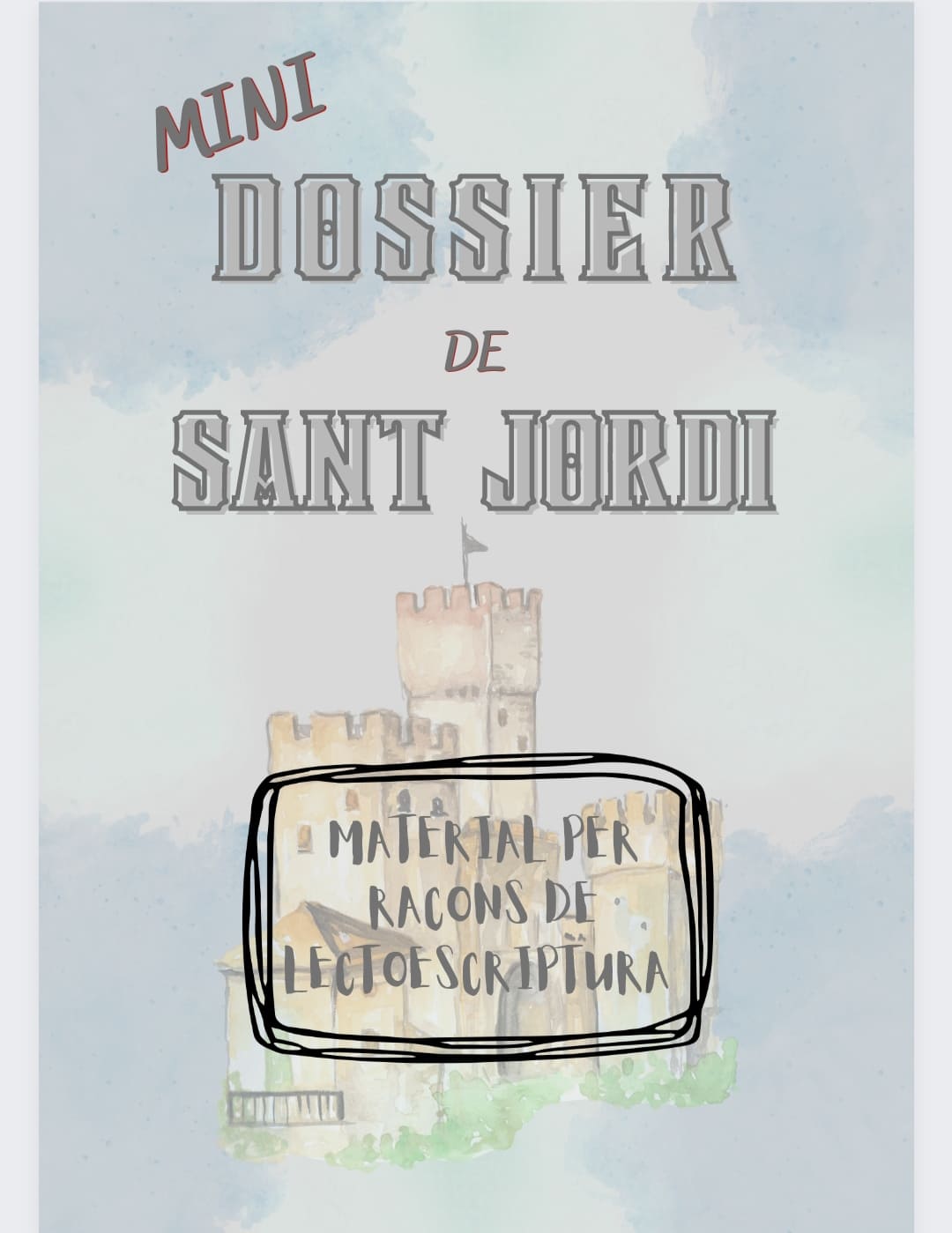 mini dossier lectoescriptura Sant Jordi