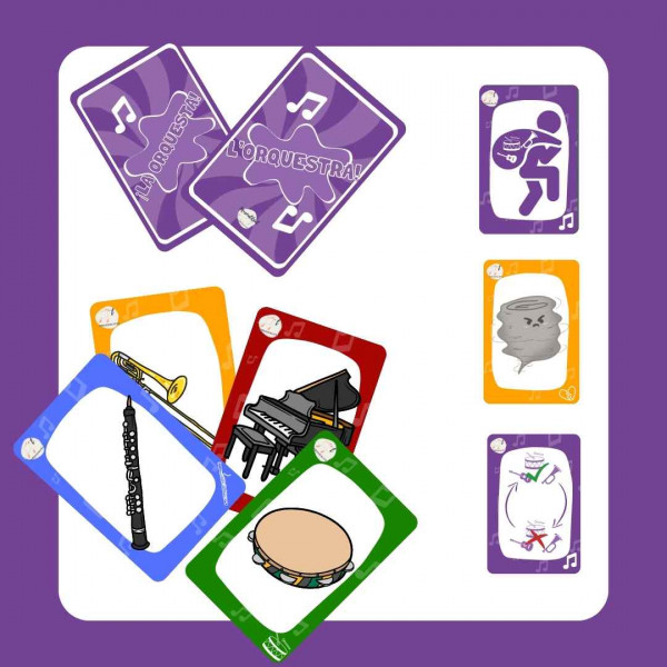 CAT L'orquestra: Joc de cartes @musicalitza