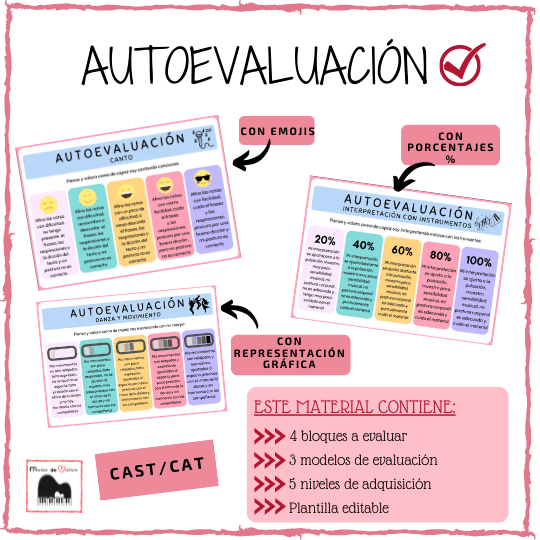 Autoevaluación musical català y castellano