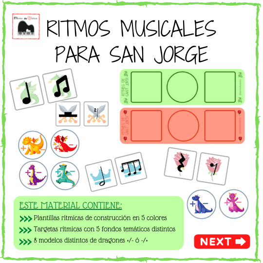 Sant Jordi ritmos musicales