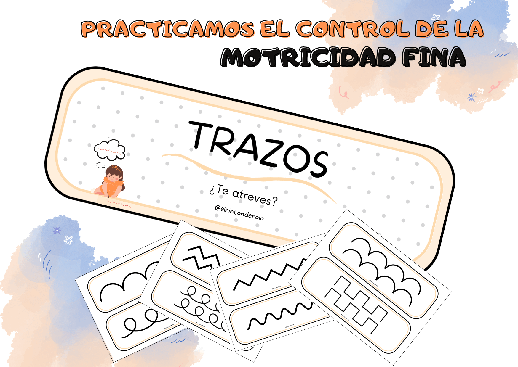 TARJETAS PARA TRABAJAR LOS TRAZOS
